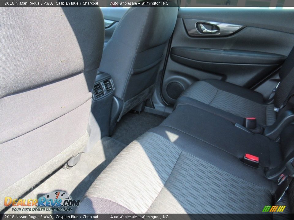 2018 Nissan Rogue S AWD Caspian Blue / Charcoal Photo #12