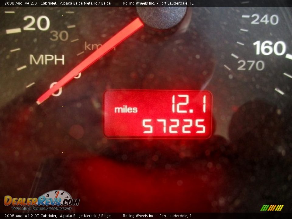 2008 Audi A4 2.0T Cabriolet Alpaka Beige Metallic / Beige Photo #2