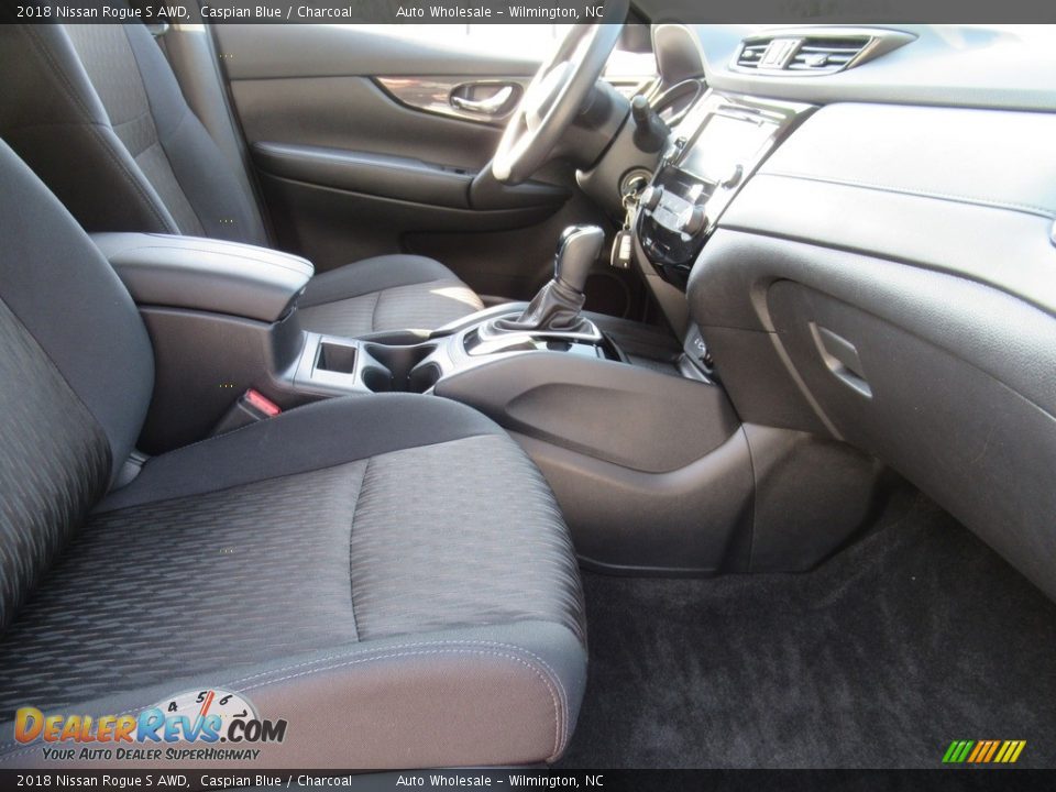 2018 Nissan Rogue S AWD Caspian Blue / Charcoal Photo #13