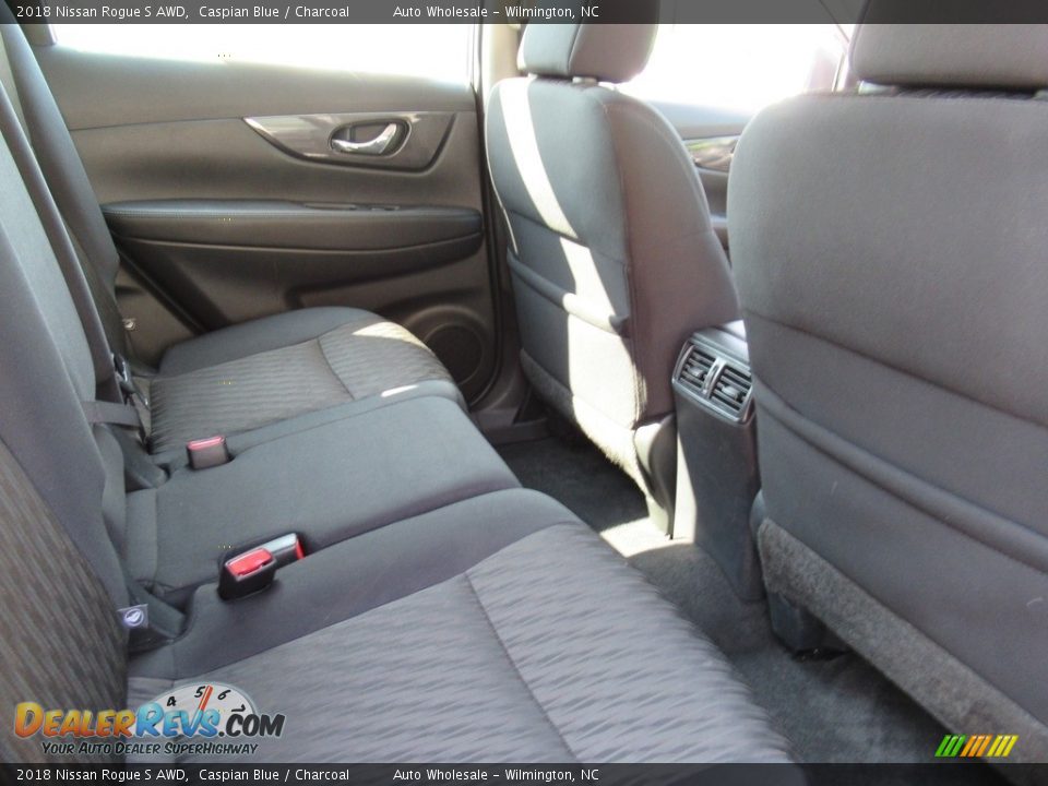 2018 Nissan Rogue S AWD Caspian Blue / Charcoal Photo #14
