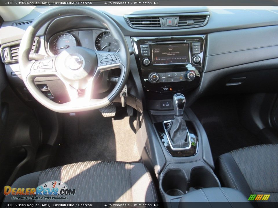 2018 Nissan Rogue S AWD Caspian Blue / Charcoal Photo #15