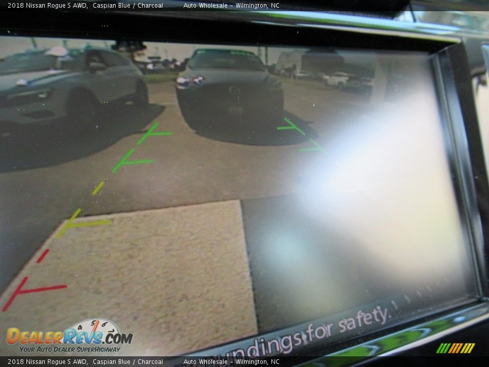 2018 Nissan Rogue S AWD Caspian Blue / Charcoal Photo #18