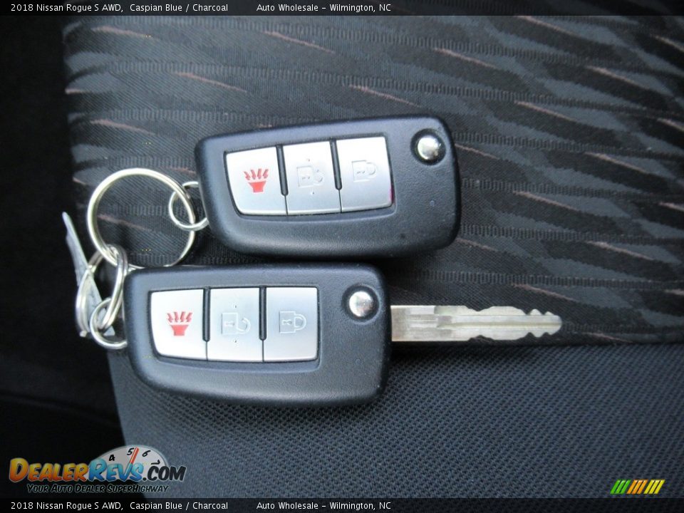 2018 Nissan Rogue S AWD Caspian Blue / Charcoal Photo #20