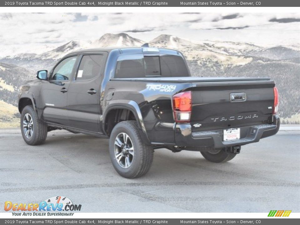 2019 Toyota Tacoma TRD Sport Double Cab 4x4 Midnight Black Metallic / TRD Graphite Photo #3