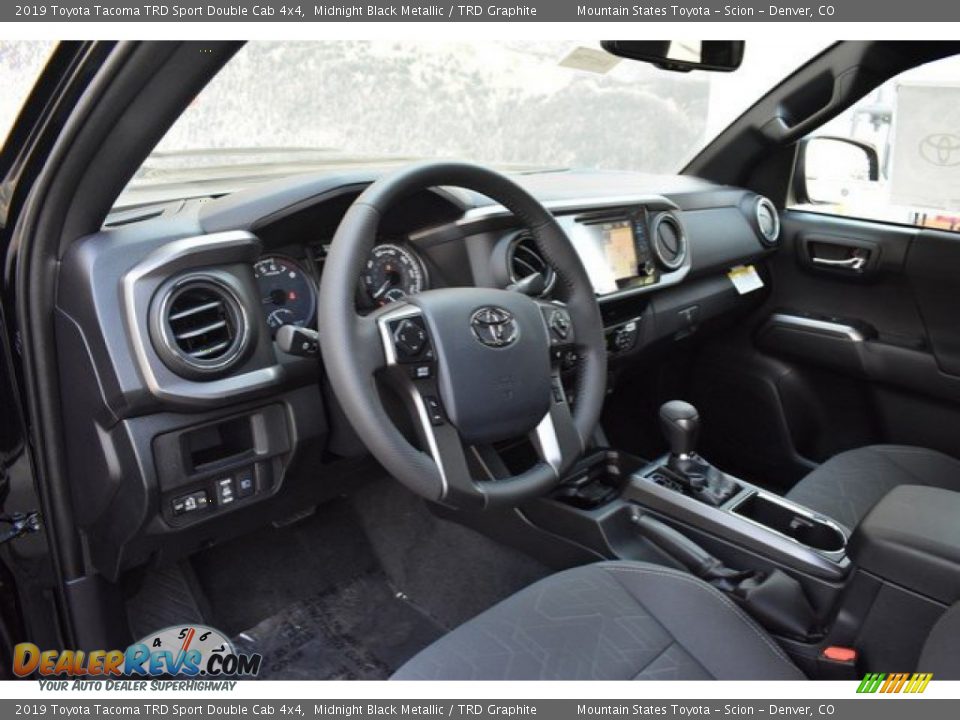 2019 Toyota Tacoma TRD Sport Double Cab 4x4 Midnight Black Metallic / TRD Graphite Photo #5