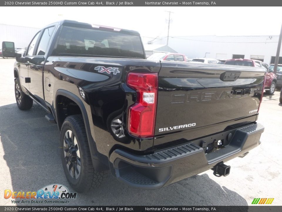 2020 Chevrolet Silverado 2500HD Custom Crew Cab 4x4 Black / Jet Black Photo #3