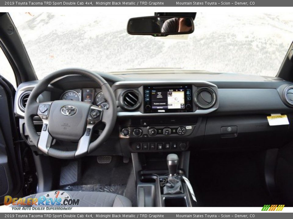 2019 Toyota Tacoma TRD Sport Double Cab 4x4 Midnight Black Metallic / TRD Graphite Photo #7