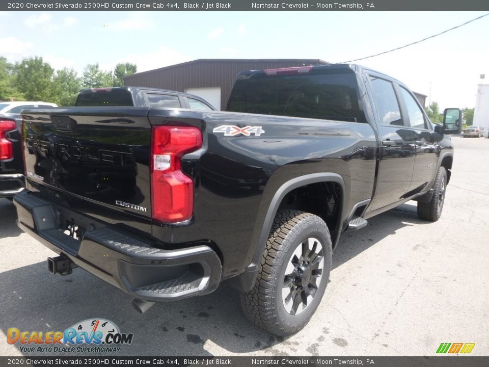 2020 Chevrolet Silverado 2500HD Custom Crew Cab 4x4 Black / Jet Black Photo #5