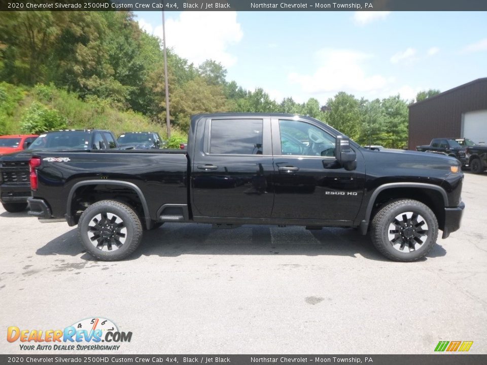 2020 Chevrolet Silverado 2500HD Custom Crew Cab 4x4 Black / Jet Black Photo #6