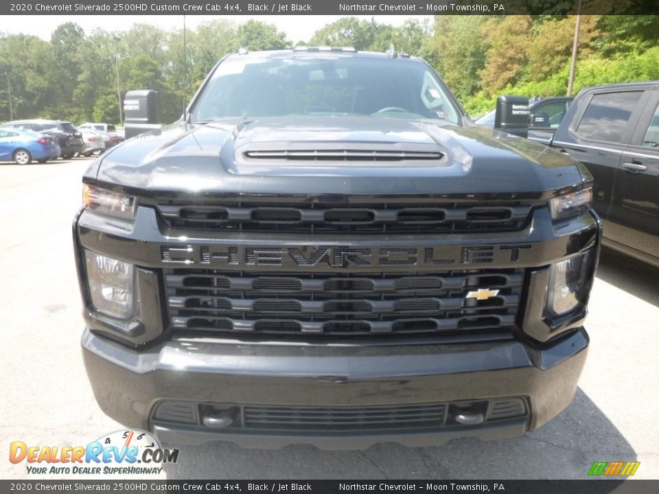 2020 Chevrolet Silverado 2500HD Custom Crew Cab 4x4 Black / Jet Black Photo #8
