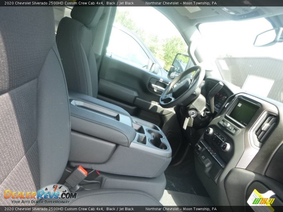 2020 Chevrolet Silverado 2500HD Custom Crew Cab 4x4 Black / Jet Black Photo #9