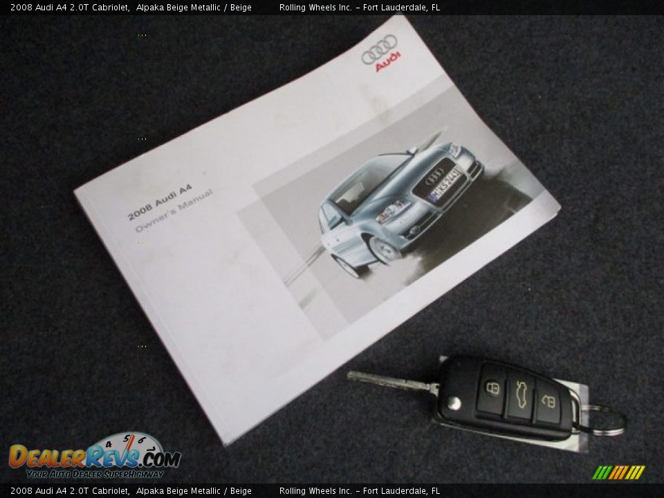 2008 Audi A4 2.0T Cabriolet Alpaka Beige Metallic / Beige Photo #19