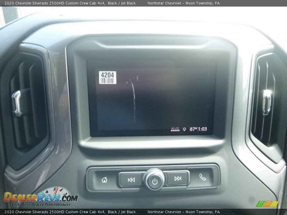2020 Chevrolet Silverado 2500HD Custom Crew Cab 4x4 Black / Jet Black Photo #16