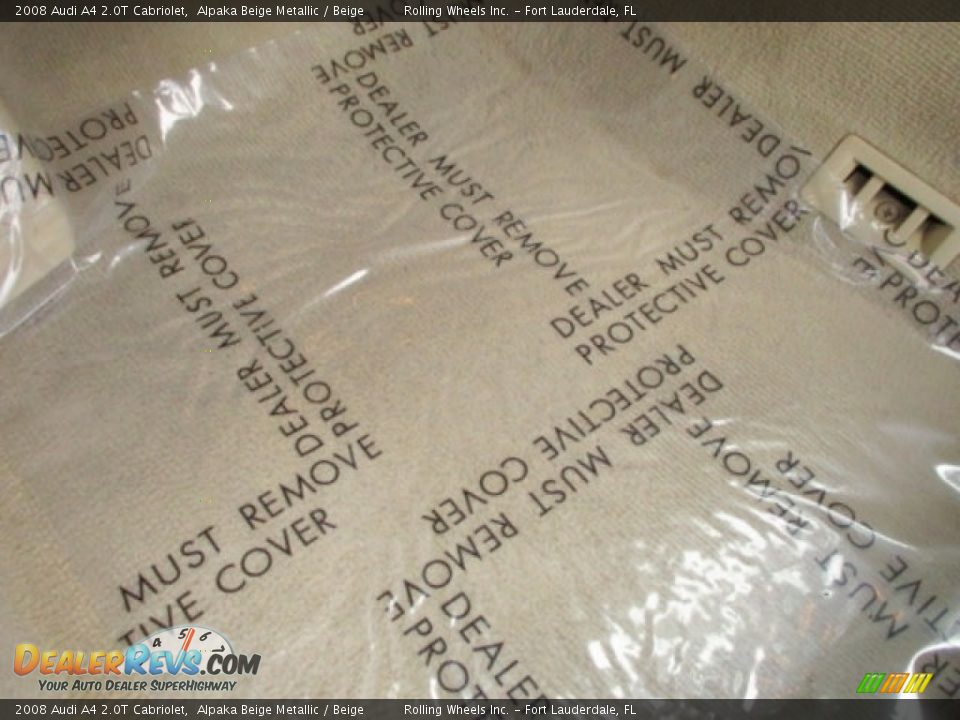 2008 Audi A4 2.0T Cabriolet Alpaka Beige Metallic / Beige Photo #29
