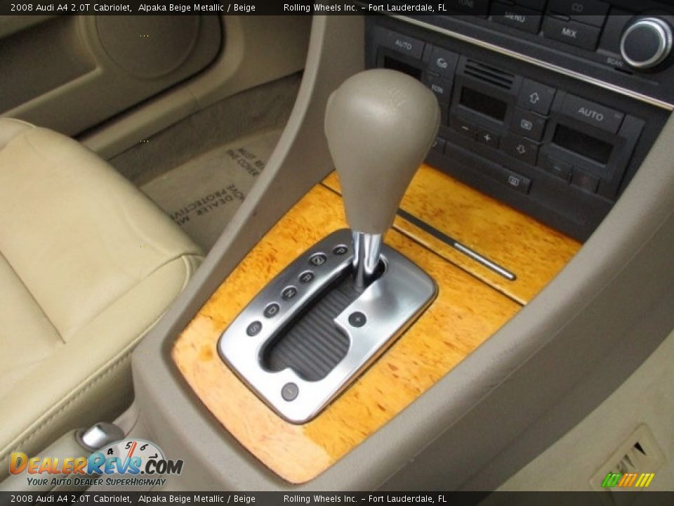 2008 Audi A4 2.0T Cabriolet Alpaka Beige Metallic / Beige Photo #31
