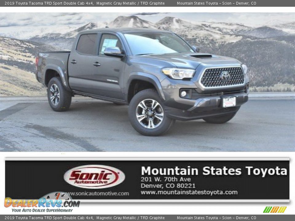 2019 Toyota Tacoma TRD Sport Double Cab 4x4 Magnetic Gray Metallic / TRD Graphite Photo #1