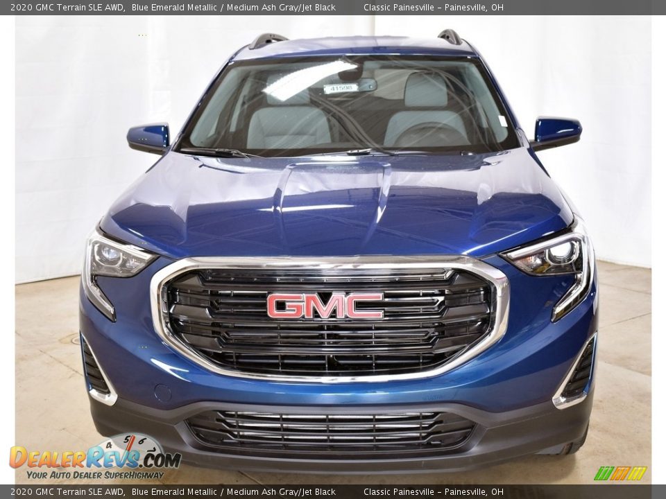 2020 GMC Terrain SLE AWD Blue Emerald Metallic / Medium Ash Gray/Jet Black Photo #4