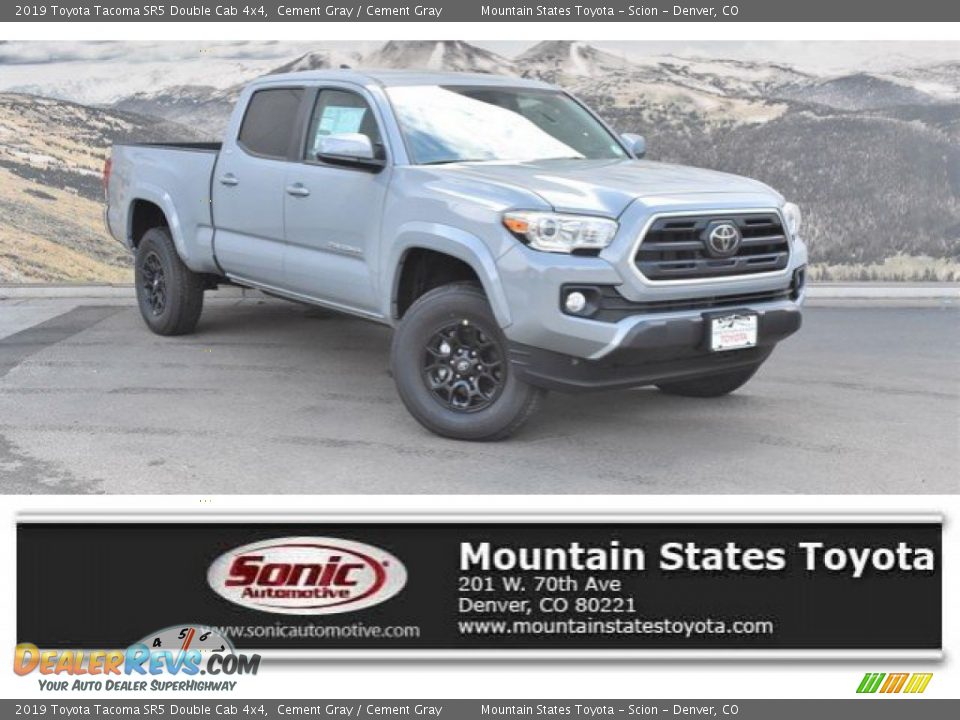 2019 Toyota Tacoma SR5 Double Cab 4x4 Cement Gray / Cement Gray Photo #1