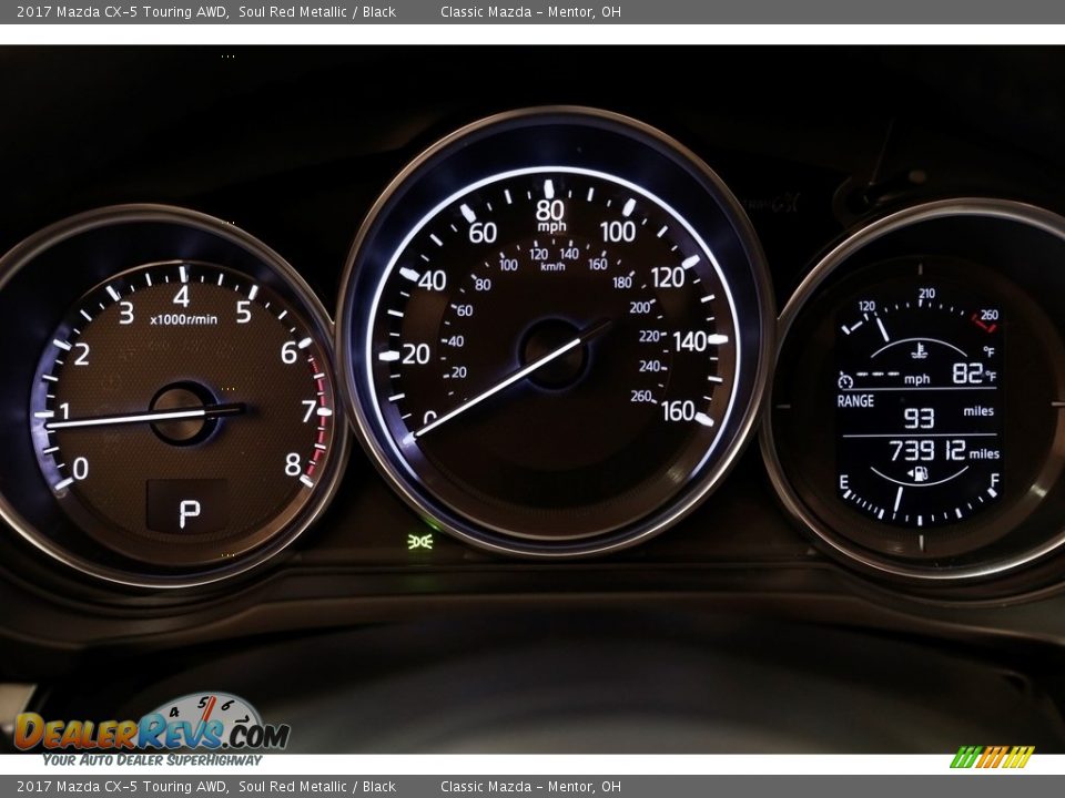 2017 Mazda CX-5 Touring AWD Soul Red Metallic / Black Photo #8