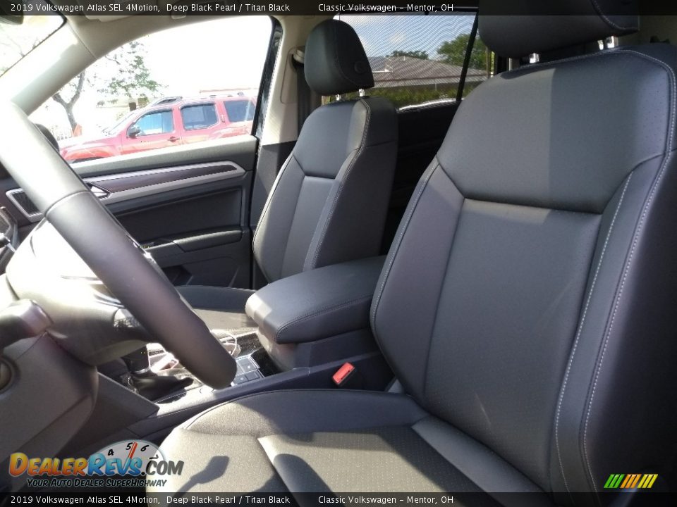 2019 Volkswagen Atlas SEL 4Motion Deep Black Pearl / Titan Black Photo #3