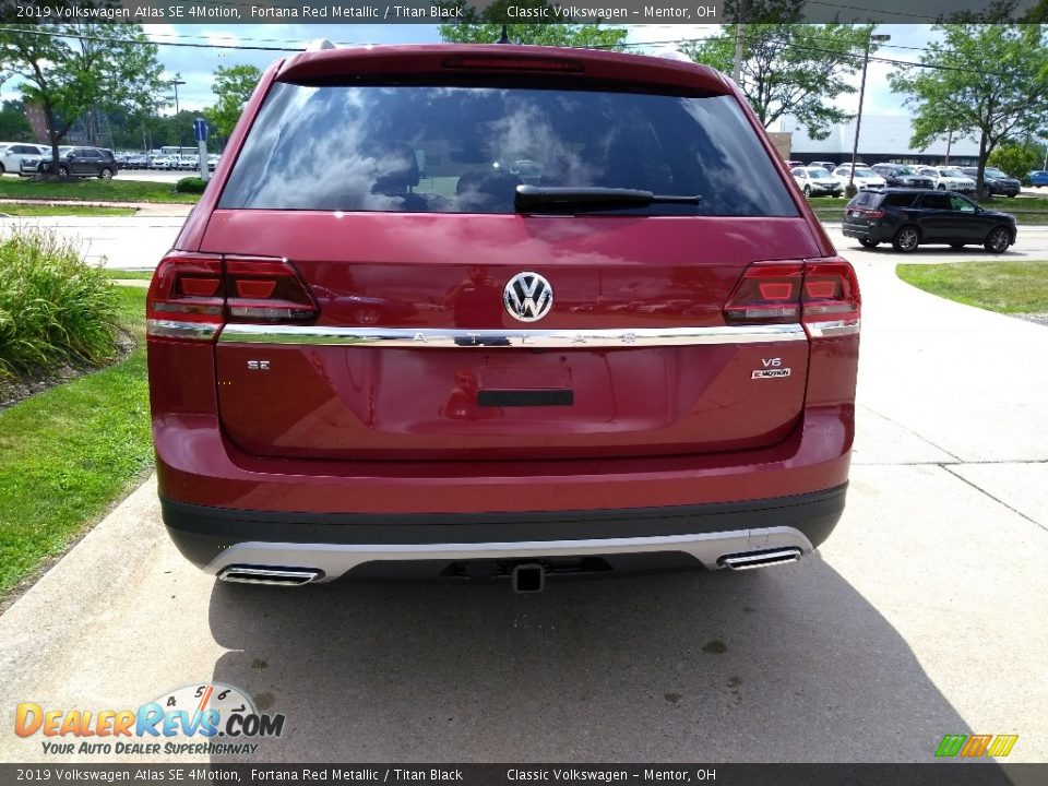 2019 Volkswagen Atlas SE 4Motion Fortana Red Metallic / Titan Black Photo #5