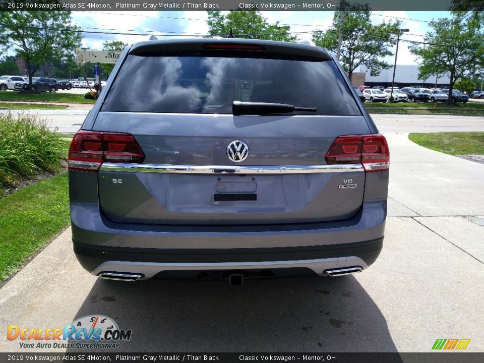 2019 Volkswagen Atlas SE 4Motion Platinum Gray Metallic / Titan Black Photo #5