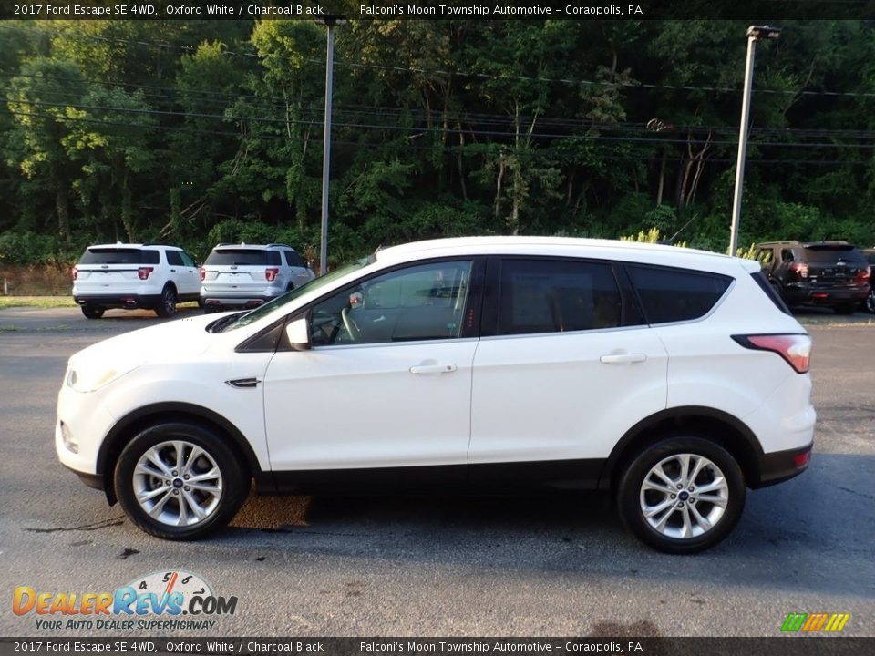 2017 Ford Escape SE 4WD Oxford White / Charcoal Black Photo #6
