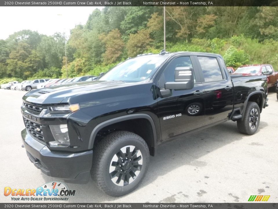 2020 Chevrolet Silverado 2500HD Custom Crew Cab 4x4 Black / Jet Black Photo #1