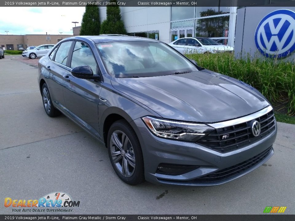 2019 Volkswagen Jetta R-Line Platinum Gray Metallic / Storm Gray Photo #1