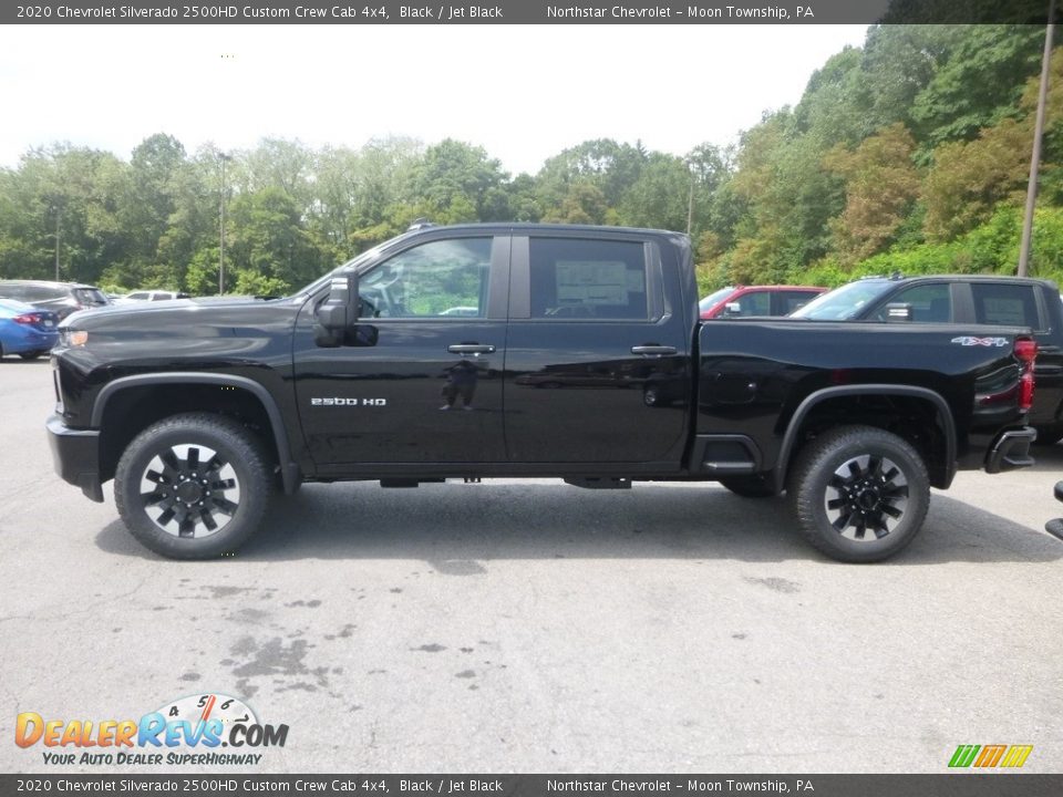 Black 2020 Chevrolet Silverado 2500HD Custom Crew Cab 4x4 Photo #2