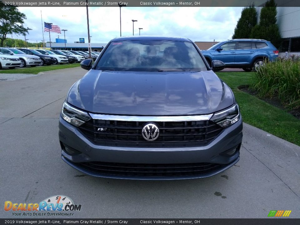 2019 Volkswagen Jetta R-Line Platinum Gray Metallic / Storm Gray Photo #2