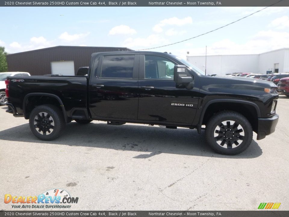 2020 Chevrolet Silverado 2500HD Custom Crew Cab 4x4 Black / Jet Black Photo #6