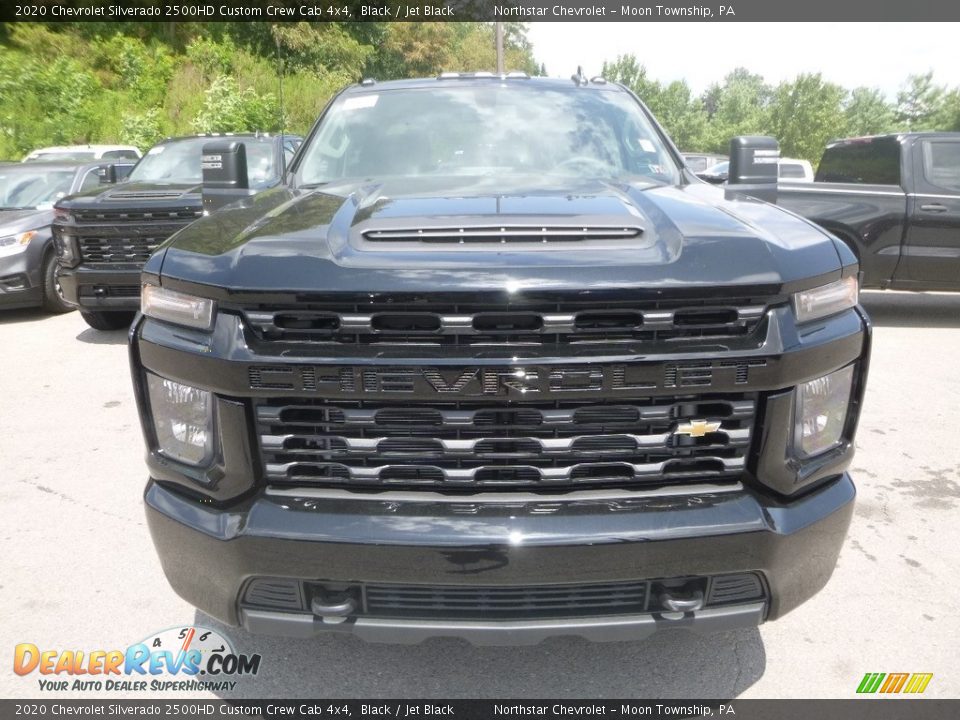 2020 Chevrolet Silverado 2500HD Custom Crew Cab 4x4 Black / Jet Black Photo #8