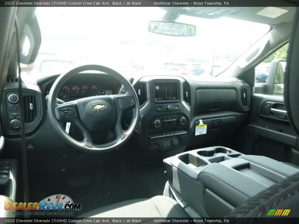 2020 Chevrolet Silverado 2500HD Custom Crew Cab 4x4 Black / Jet Black Photo #14