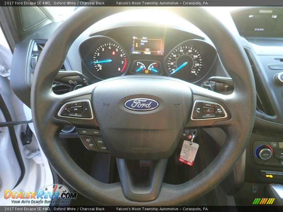 2017 Ford Escape SE 4WD Oxford White / Charcoal Black Photo #21