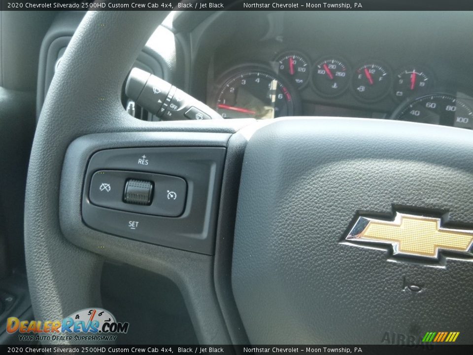 2020 Chevrolet Silverado 2500HD Custom Crew Cab 4x4 Black / Jet Black Photo #20
