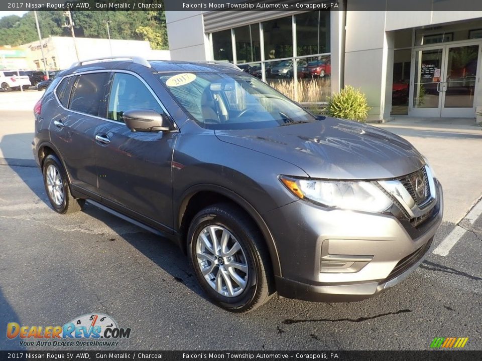 2017 Nissan Rogue SV AWD Gun Metallic / Charcoal Photo #9