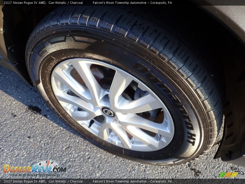 2017 Nissan Rogue SV AWD Gun Metallic / Charcoal Photo #10