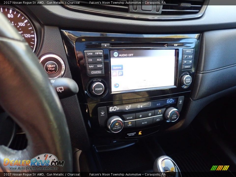 2017 Nissan Rogue SV AWD Gun Metallic / Charcoal Photo #22