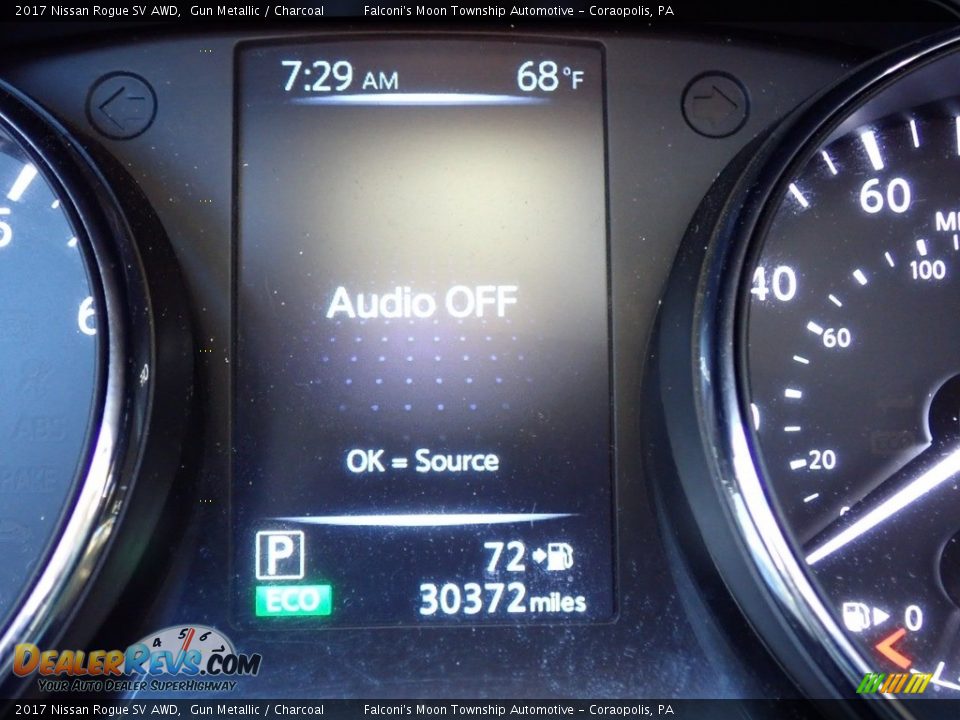 2017 Nissan Rogue SV AWD Gun Metallic / Charcoal Photo #24