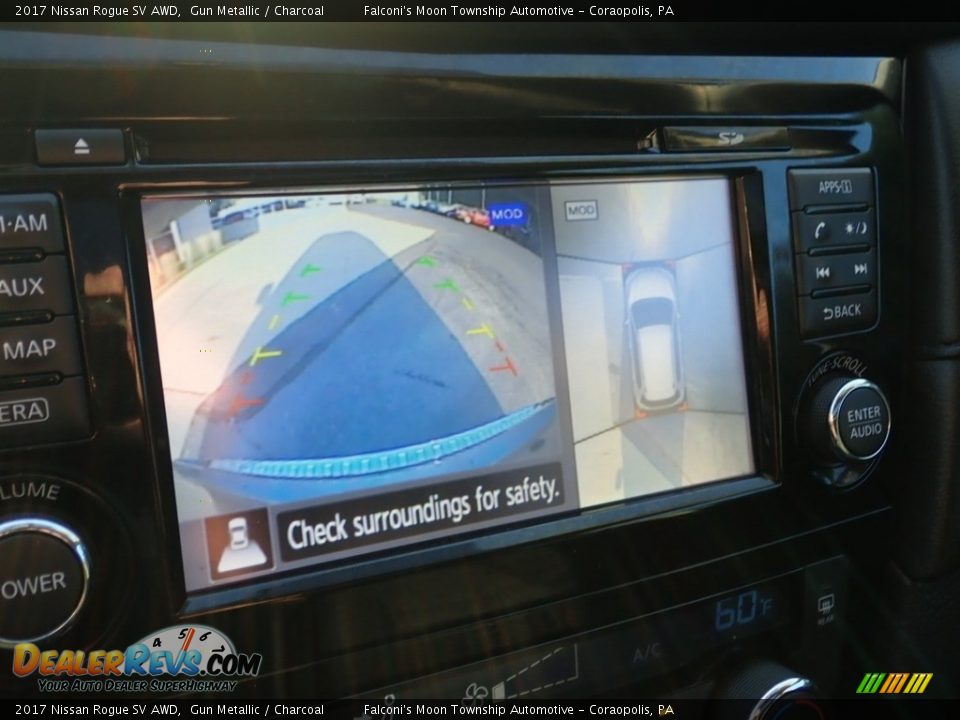 2017 Nissan Rogue SV AWD Gun Metallic / Charcoal Photo #25