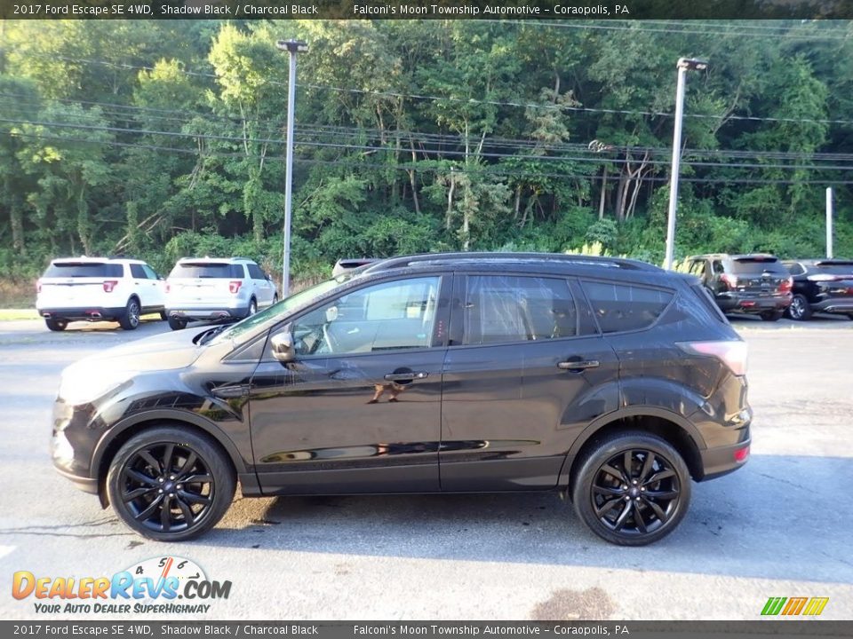 2017 Ford Escape SE 4WD Shadow Black / Charcoal Black Photo #6
