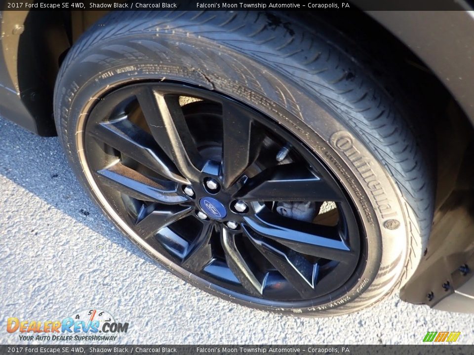 2017 Ford Escape SE 4WD Shadow Black / Charcoal Black Photo #10