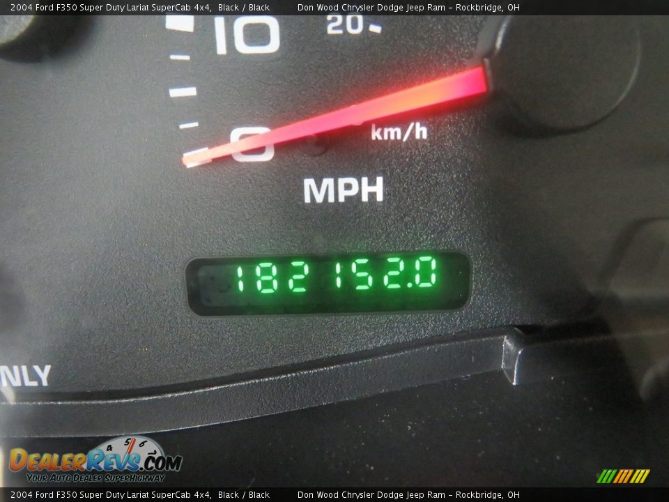 2004 Ford F350 Super Duty Lariat SuperCab 4x4 Black / Black Photo #19