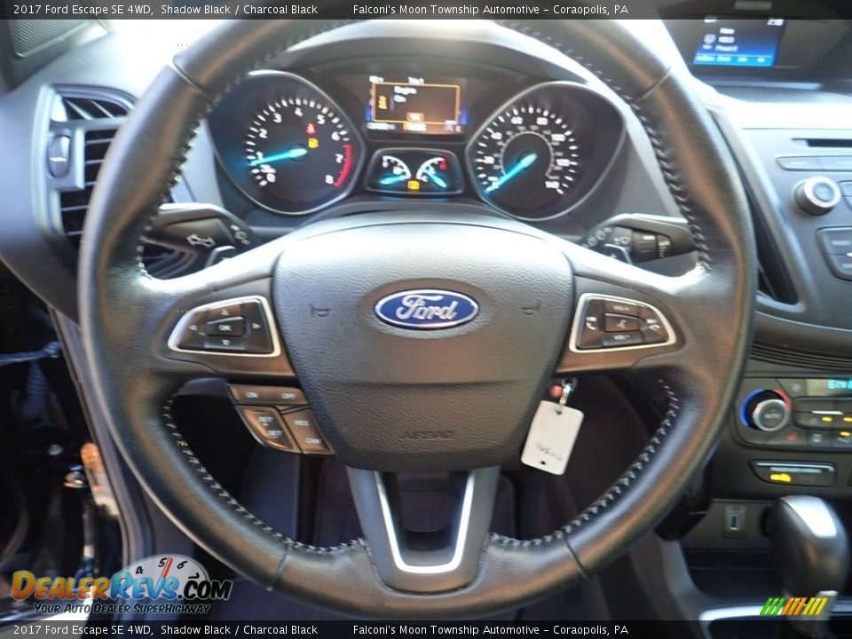 2017 Ford Escape SE 4WD Shadow Black / Charcoal Black Photo #21