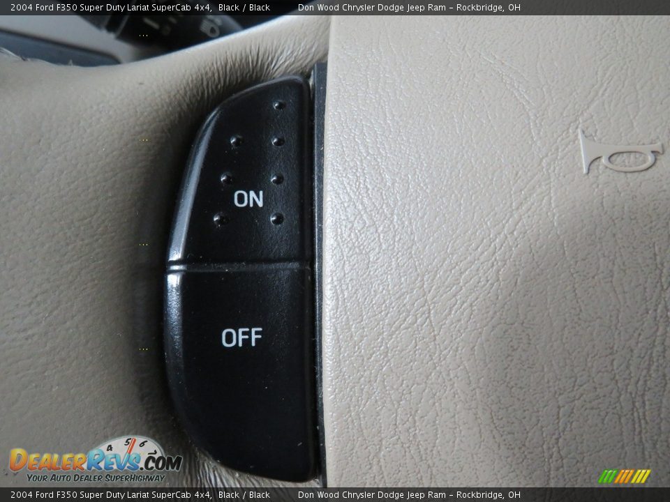 2004 Ford F350 Super Duty Lariat SuperCab 4x4 Black / Black Photo #21