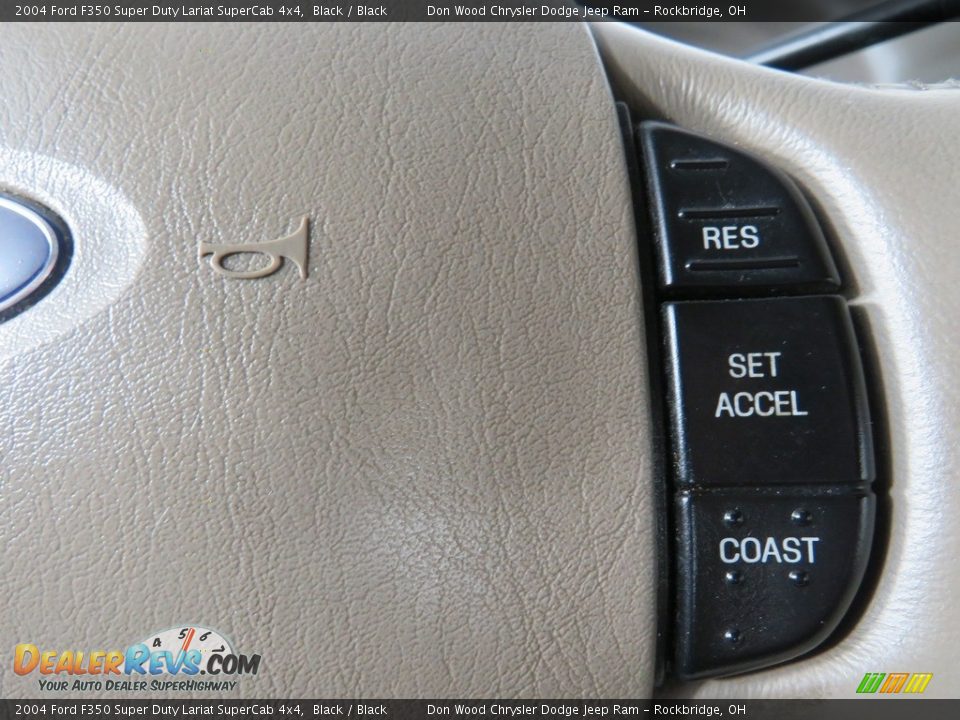 2004 Ford F350 Super Duty Lariat SuperCab 4x4 Black / Black Photo #22
