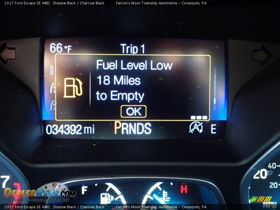 2017 Ford Escape SE 4WD Shadow Black / Charcoal Black Photo #24