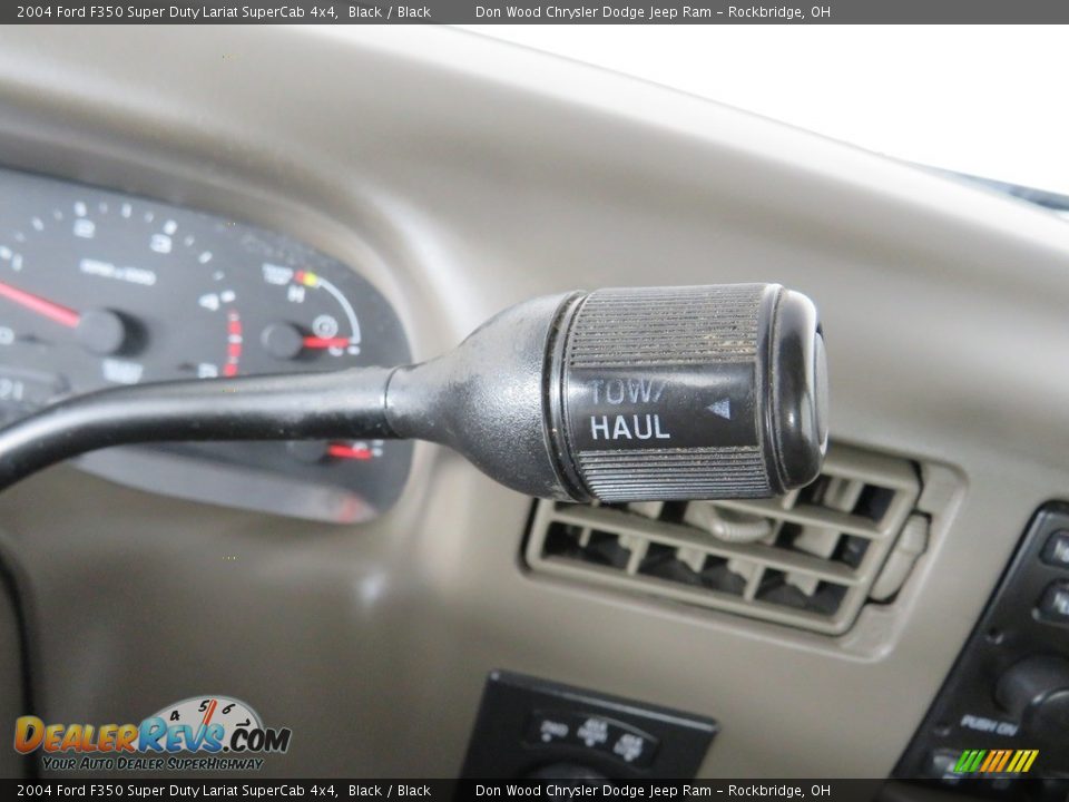 2004 Ford F350 Super Duty Lariat SuperCab 4x4 Black / Black Photo #23