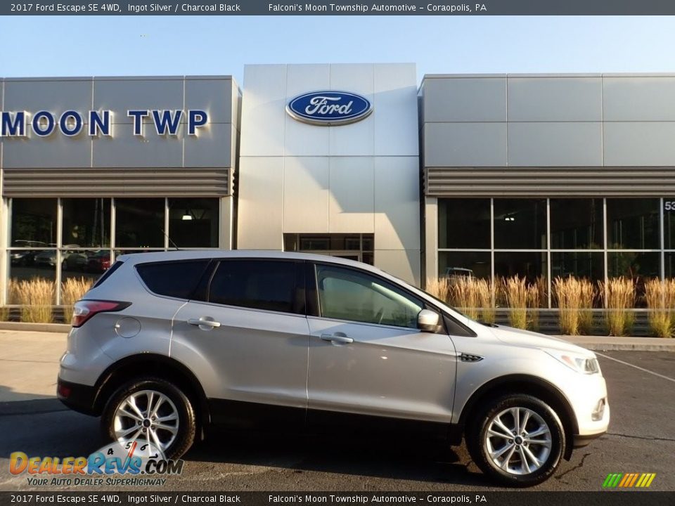 2017 Ford Escape SE 4WD Ingot Silver / Charcoal Black Photo #1